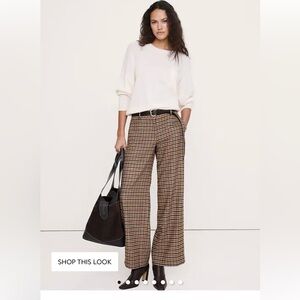 Banana Republic Checkered Wool Pants